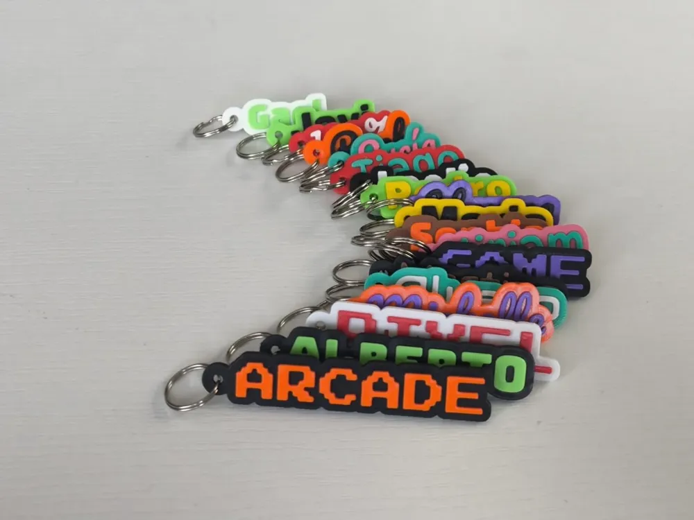 Llavero personalizado impreso en 3D