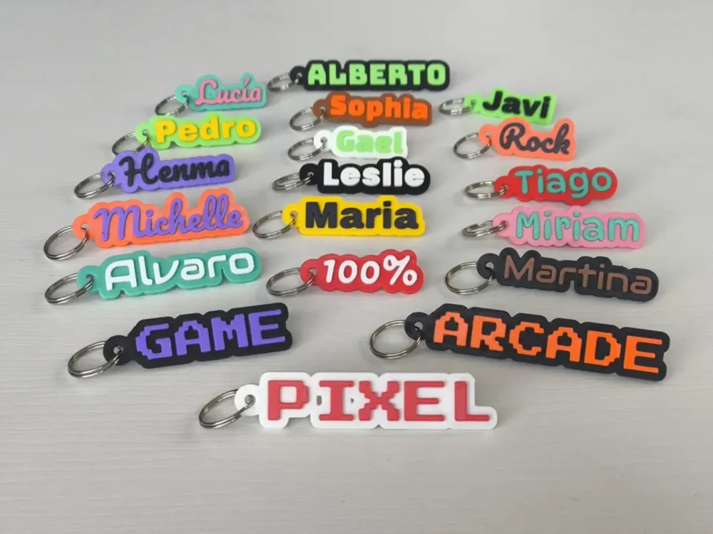 Llaveros personalizados con nombre