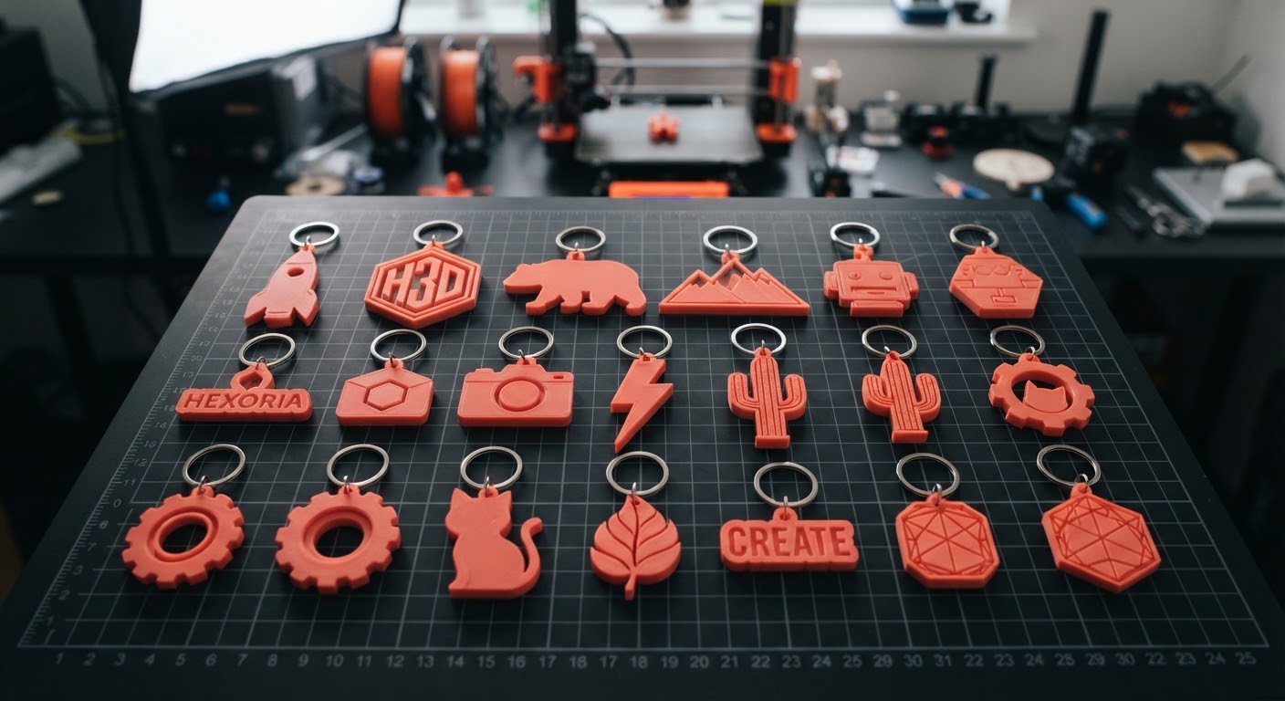 Llaveros impresos en 3D